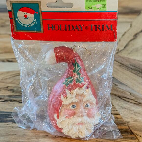 Vintage Whimsical Kurt Alder Old World Santa Ornament Sealed Original Bag 3.5” - Picture 6 of 8